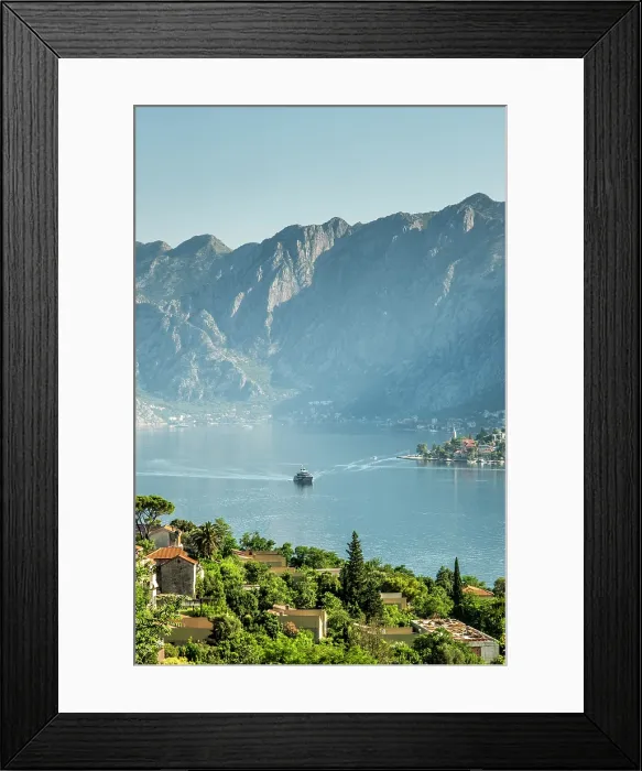 Framed Print : View over Kotor Bay, Montenegro Framed Print : View over Kotor Bay, Montenegro