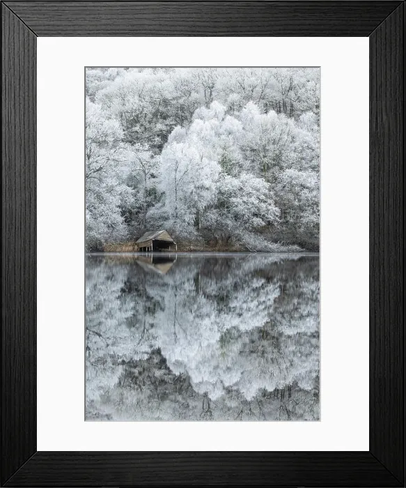 Framed Print : Hoar Frost reflected in Loch Ard, Loch Lommond and the Trossachs National Park, Stirlingshire, Scotland, UK, December 2024 Framed Print : Hoar Frost reflected in Loch Ard, Loch Lommond and the Trossachs National Park, Stirlingshire, Scotland, UK, December 2024