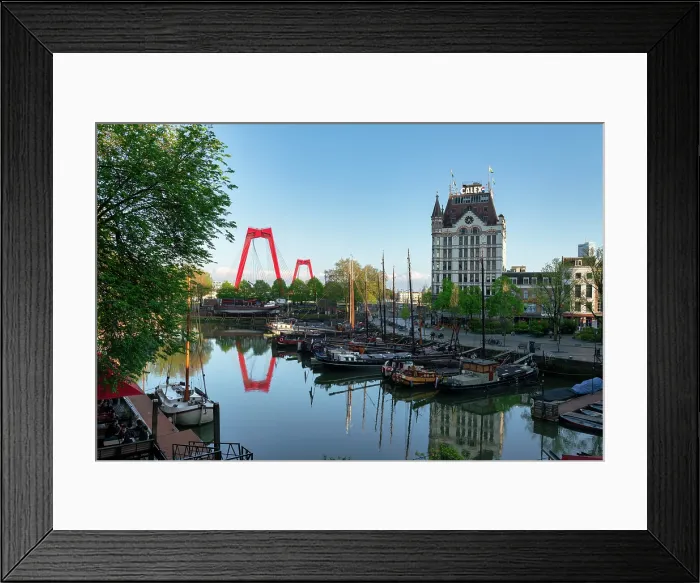 Framed Print : Oude Haven Old Port, Holland, Rotterdam, Netherlands Framed Print : Oude Haven Old Port, Holland, Rotterdam, Netherlands