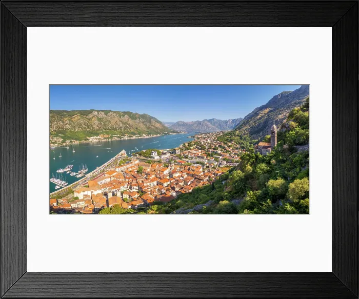 Framed Print : View over Kotor, Kotor Bay, Montenegro Framed Print : View over Kotor, Kotor Bay, Montenegro