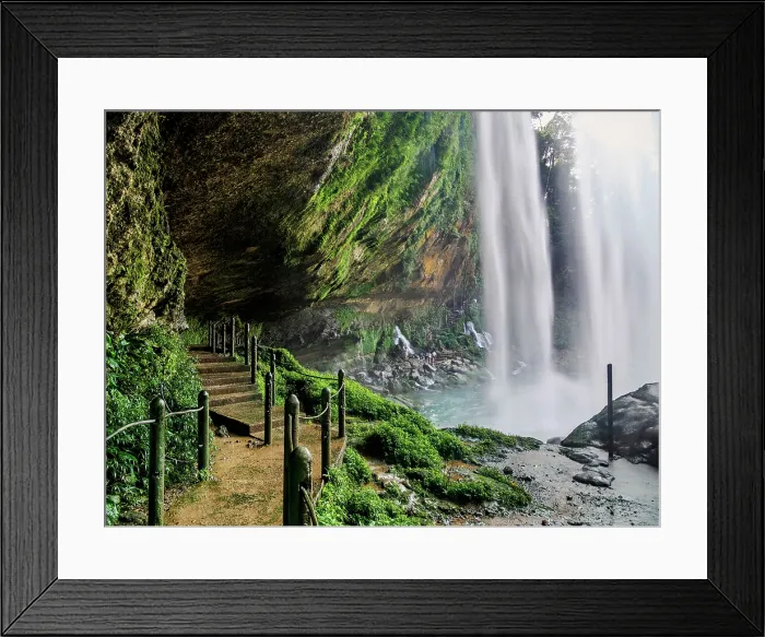 Framed Print : Misol Ha Waterfall, Chiapas State, Mexico