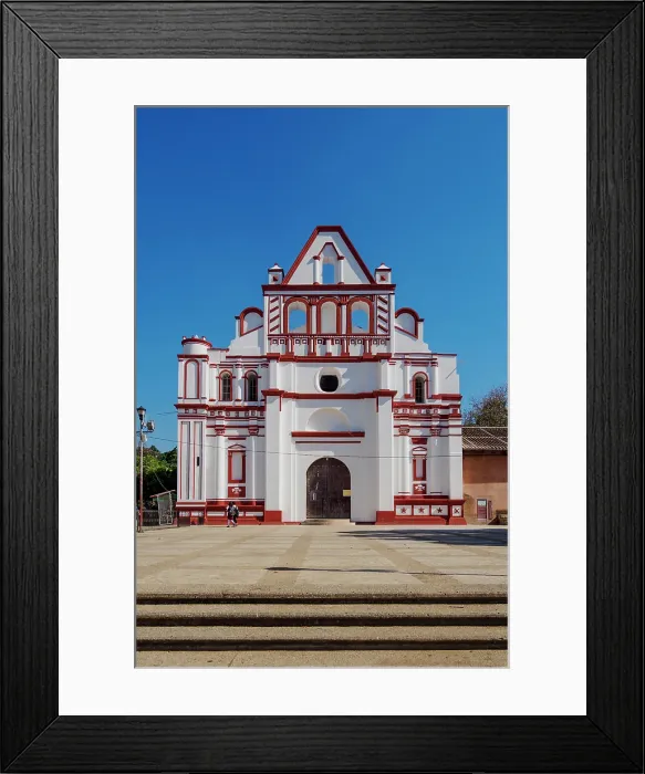 Framed Print : Santo Domingo de Guzman Church, Chiapa de Corzo, Chiapas State, Mexico