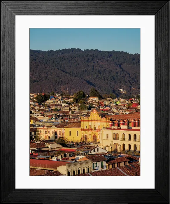 Framed Print : View towards the San Cristobal Cathedral at sunset, San Cristobal de las Casas, Chiapas State, Mexico Framed Print : View towards the San Cristobal Cathedral at sunset, San Cristobal de las Casas, Chiapas State, Mexico
