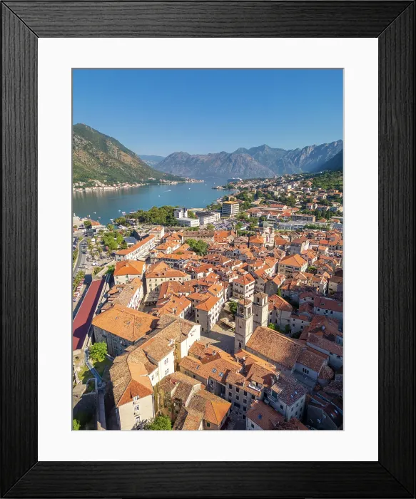 Framed Print : View over Kotor, Kotor Bay, Montenegro Framed Print : View over Kotor, Kotor Bay, Montenegro