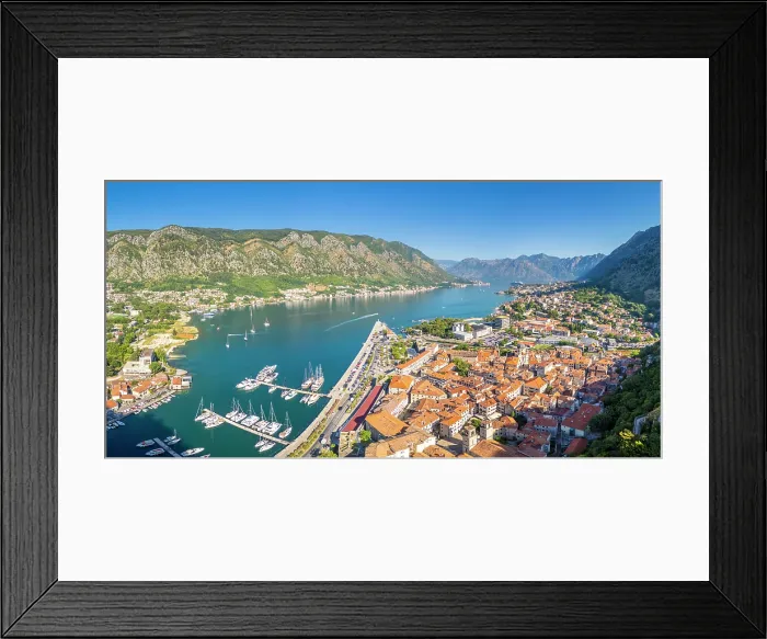 Framed Print : View over Kotor, Kotor Bay, Montenegro Framed Print : View over Kotor, Kotor Bay, Montenegro