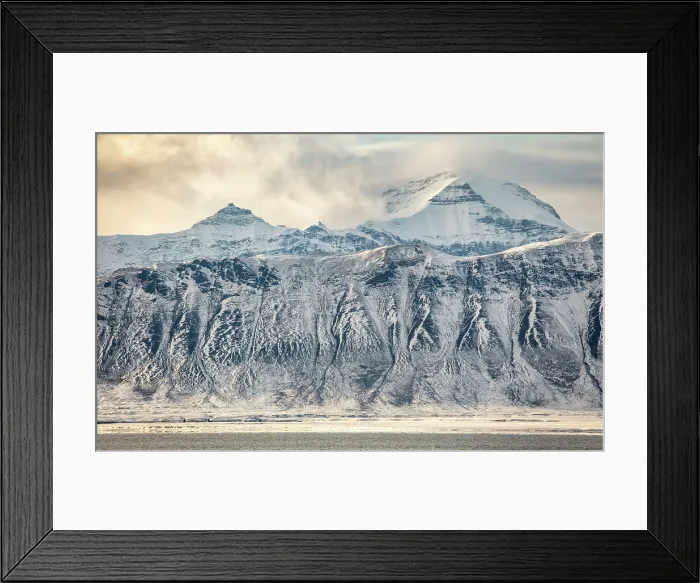 Framed Print : Snow-covered mountains, Svalbard, Norway Framed Print : Snow-covered mountains, Svalbard, Norway