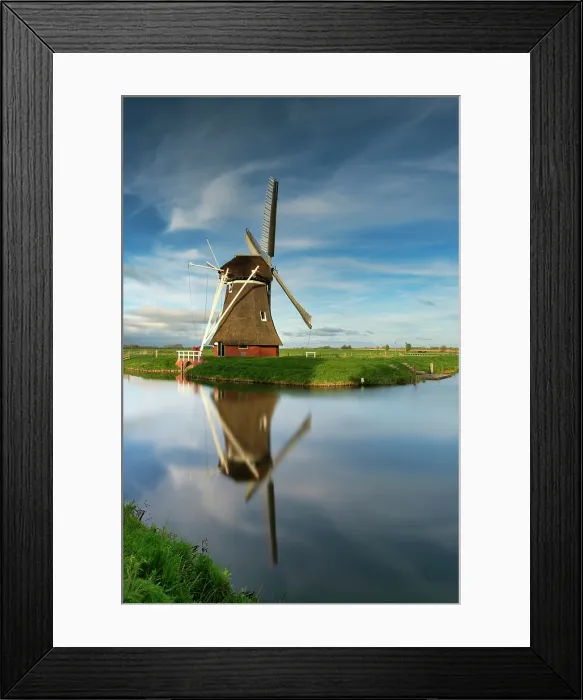 Framed Print : Krimstermolen Mill, Groningen, Holland, Netherlands Framed Print : Krimstermolen Mill, Groningen, Holland, Netherlands