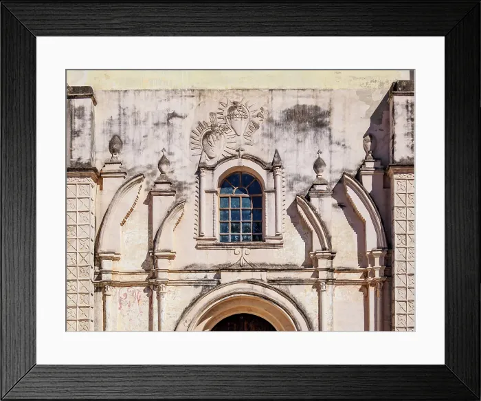 Framed Print : San Agustin Church, detailed view, San Cristobal de las Casas, Chiapas State, Mexico