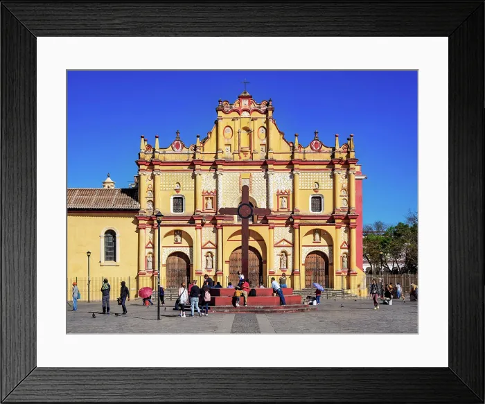 Framed Print : San Cristobal Cathedral, San Cristobal de las Casas, Chiapas State, Mexico