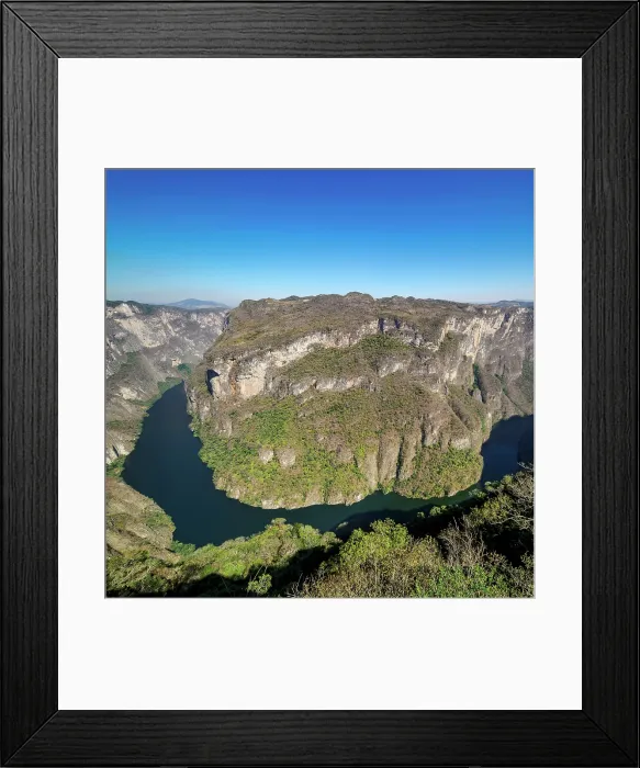 Framed Print : Sumidero Canyon, elevated view, Chiapas State, Mexico Framed Print : Sumidero Canyon, elevated view, Chiapas State, Mexico