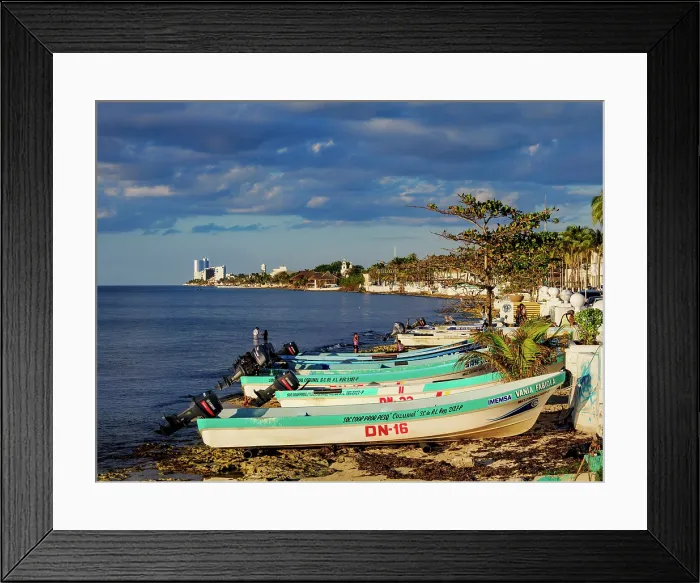 Framed Print : Boats at the waterfront of San Miguel de Cozumel, Cozumel Island, Quintana Roo State, Mexico Framed Print : Boats at the waterfront of San Miguel de Cozumel, Cozumel Island, Quintana Roo State, Mexico