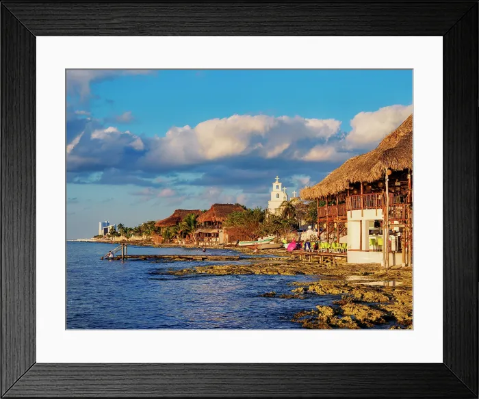 Framed Print : Waterfront of San Miguel de Cozumel, Cozumel Island, Quintana Roo State, Mexico Framed Print : Waterfront of San Miguel de Cozumel, Cozumel Island, Quintana Roo State, Mexico