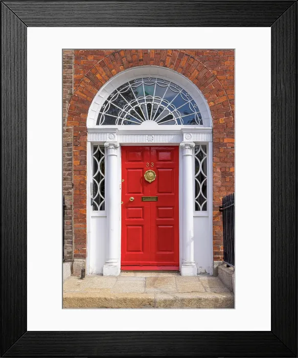 Framed Print : Georgian Door, Dublin, Ireland Framed Print : Georgian Door, Dublin, Ireland