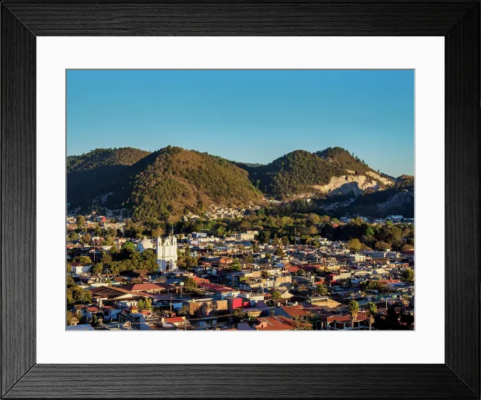 Framed Print : View towards the Santa Lucia Church at sunset, San Cristobal de las Casas, Chiapas State, Mexico Framed Print : View towards the Santa Lucia Church at sunset, San Cristobal de las Casas, Chiapas State, Mexico