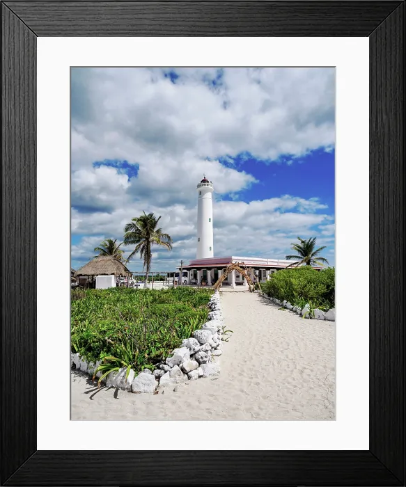 Framed Print : Celarain Lighthouse, Punta Sur, Cozumel Island, Quintana Roo State, Mexico