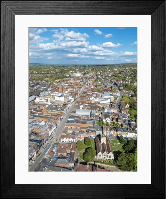 Framed Print : High Street, Guildford, Surrey, England, UK Framed Print : High Street, Guildford, Surrey, England, UK