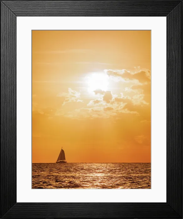 Framed Print : Sailboat by the west coast of Cozumel Island at sunset, Quintana Roo State, Mexico Framed Print : Sailboat by the west coast of Cozumel Island at sunset, Quintana Roo State, Mexico