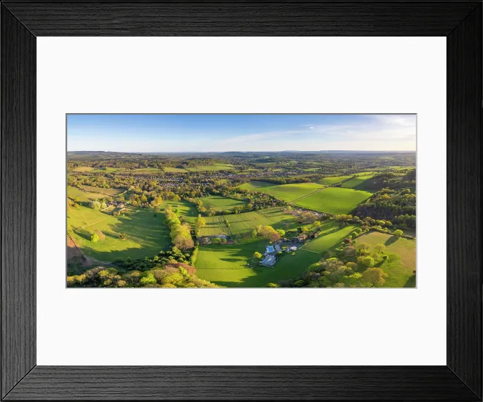 Framed Print : Chilworth, North Downs, Surrey, England, UK