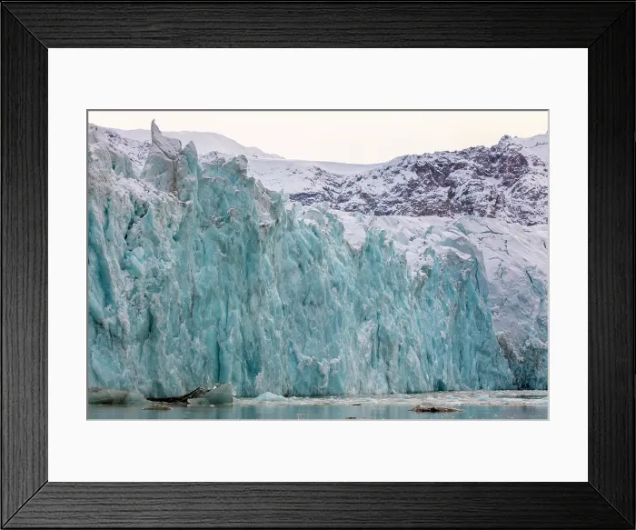 Framed Print : 14 July Bukta, an active glacier in Krossfjorden, Spitsbergen, Svalbard, Norway Framed Print : 14 July Bukta, an active glacier in Krossfjorden, Spitsbergen, Svalbard, Norway