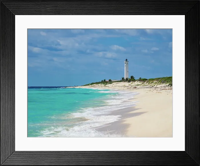 Framed Print : View towards the Celarain Lighthouse, Punta Sur, Cozumel Island, Quintana Roo State, Mexico Framed Print : View towards the Celarain Lighthouse, Punta Sur, Cozumel Island, Quintana Roo State, Mexico
