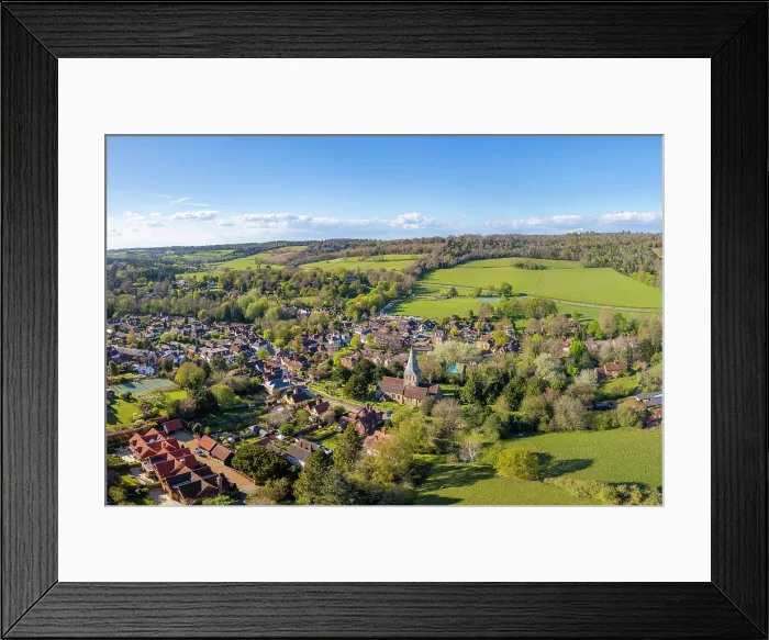 Framed Print : Villages of Shere, North Downs, Surrey, England, UK Framed Print : Villages of Shere, North Downs, Surrey, England, UK