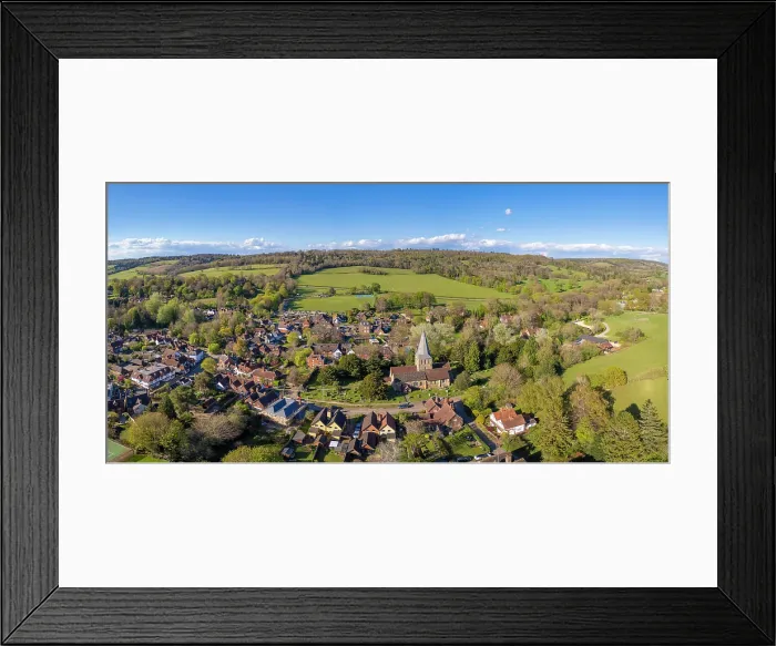 Framed Print : Villages of Shere, North Downs, Surrey, England, UK Framed Print : Villages of Shere, North Downs, Surrey, England, UK