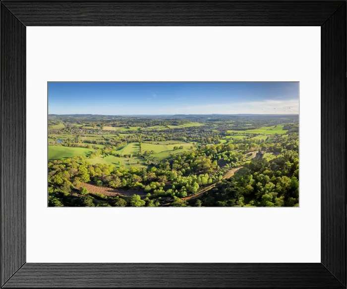 Framed Print : St. Martha's Church on the Pilgrims Way, North Downs, Surrey, England, UK