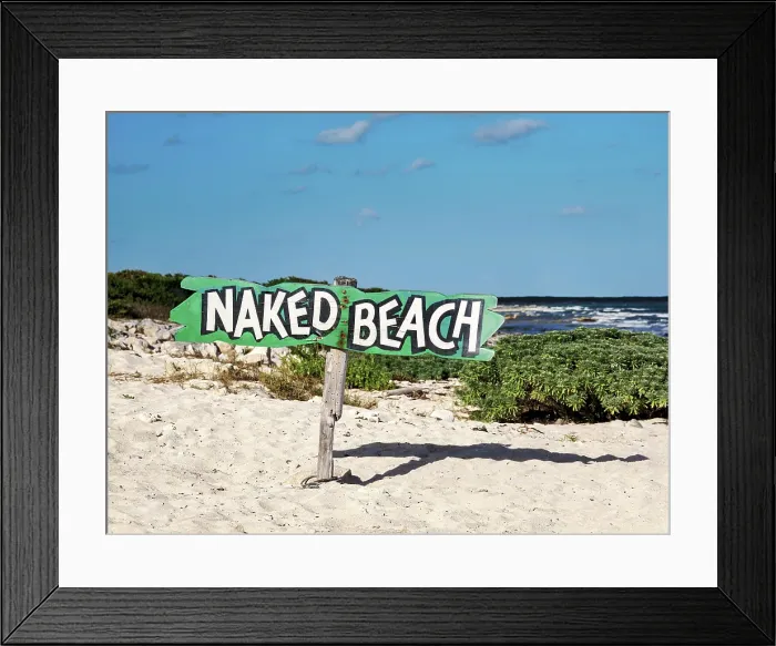 Framed Print : Naked Beach, Cozumel Island, Quintana Roo State, Mexico
