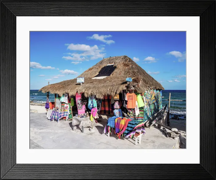 Framed Print : Shop at Mezcalito Beach, Cozumel Island, Quintana Roo State, Mexico Framed Print : Shop at Mezcalito Beach, Cozumel Island, Quintana Roo State, Mexico
