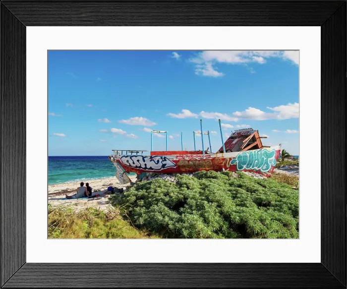 Framed Print : Shipwreck at Playa Punta Morena, Cozumel Island, Quintana Roo State, Mexico Framed Print : Shipwreck at Playa Punta Morena, Cozumel Island, Quintana Roo State, Mexico
