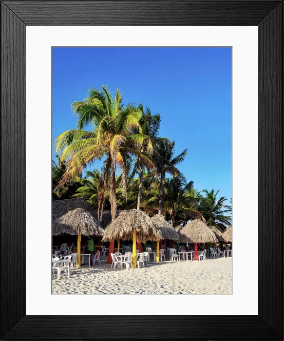 Framed Print : Beach bar at Playa Chen Rio, Cozumel Island, Quintana Roo State, Mexico Framed Print : Beach bar at Playa Chen Rio, Cozumel Island, Quintana Roo State, Mexico