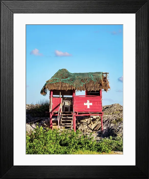 Framed Print : Life Guard Hut at Playa Chen Rio, Cozumel Island, Quintana Roo State, Mexico Framed Print : Life Guard Hut at Playa Chen Rio, Cozumel Island, Quintana Roo State, Mexico