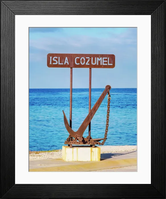 Framed Print : Anchor of Cozumel, waterfront of San Miguel de Cozumel, Cozumel Island, Quintana Roo State, Mexico Framed Print : Anchor of Cozumel, waterfront of San Miguel de Cozumel, Cozumel Island, Quintana Roo State, Mexico