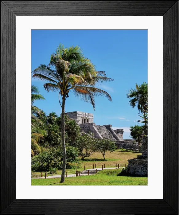 Framed Print : View towards El Castillo, Tulum Archeological Site, Quintana Roo State, Mexico Framed Print : View towards El Castillo, Tulum Archeological Site, Quintana Roo State, Mexico