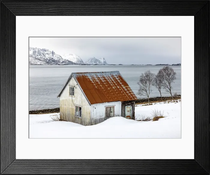 Framed Print : Traditional old timber house, Skaland, Senja, Norway Framed Print : Traditional old timber house, Skaland, Senja, Norway