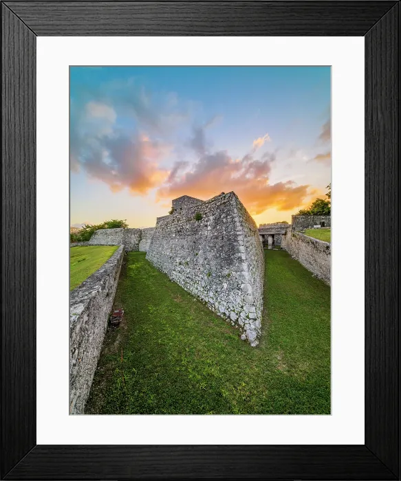 Framed Print : San Felipe Fort at sunset, Bacalar, Quintana Roo State, Mexico Framed Print : San Felipe Fort at sunset, Bacalar, Quintana Roo State, Mexico