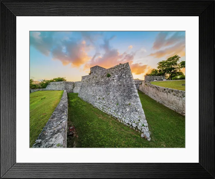 Framed Print : San Felipe Fort at sunset, Bacalar, Quintana Roo State, Mexico Framed Print : San Felipe Fort at sunset, Bacalar, Quintana Roo State, Mexico