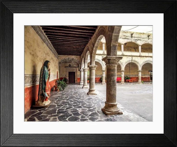 Framed Print : Cloister at the Assumption of Mary Monastery, Cuernavaca, Morelos State, Mexico Framed Print : Cloister at the Assumption of Mary Monastery, Cuernavaca, Morelos State, Mexico