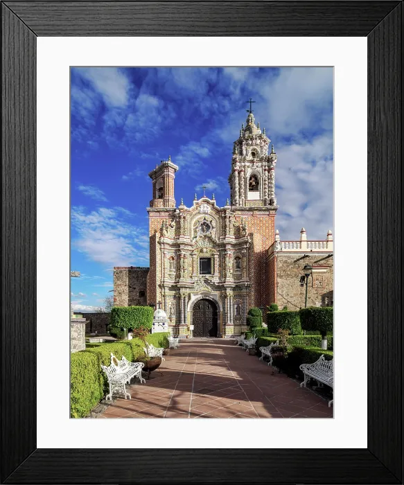 Framed Print : Church of San Francisco Acatepec, Cholula, Puebla State, Mexico Framed Print : Church of San Francisco Acatepec, Cholula, Puebla State, Mexico