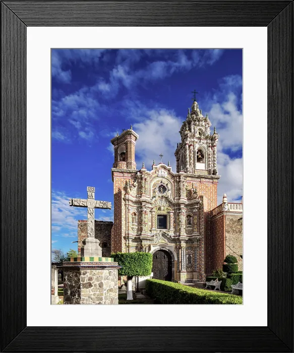 Framed Print : Church of San Francisco Acatepec, Cholula, Puebla State, Mexico Framed Print : Church of San Francisco Acatepec, Cholula, Puebla State, Mexico