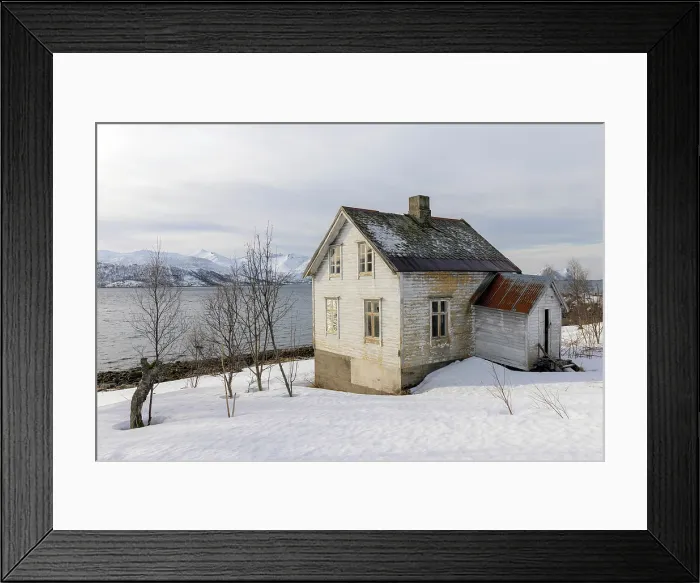 Framed Print : Traditional old timber house, Skaland, Senja, Norway Framed Print : Traditional old timber house, Skaland, Senja, Norway