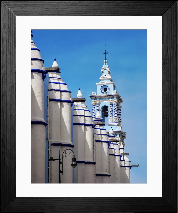 Framed Print : The Immaculate Conception Church, detailed view, City of Puebla, Puebla State, Mexico Framed Print : The Immaculate Conception Church, detailed view, City of Puebla, Puebla State, Mexico