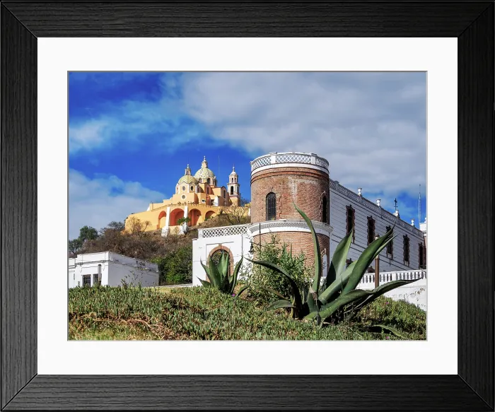 Framed Print : Nuestra Senora de los Remedios Church on top of the Great Pyramid, Cholula, Puebla State, Mexico Framed Print : Nuestra Senora de los Remedios Church on top of the Great Pyramid, Cholula, Puebla State, Mexico