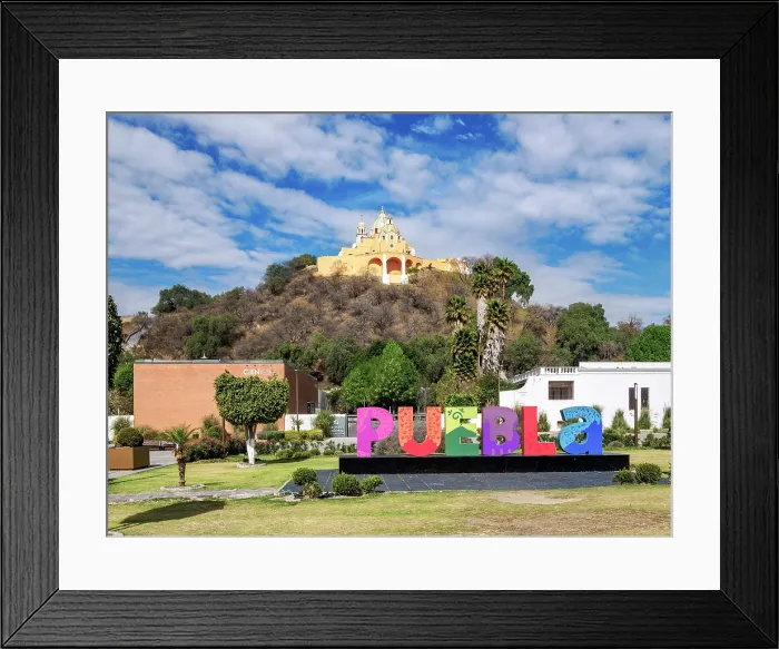 Framed Print : Nuestra Senora de los Remedios Church on top of the Great Pyramid, Cholula, Puebla State, Mexico Framed Print : Nuestra Senora de los Remedios Church on top of the Great Pyramid, Cholula, Puebla State, Mexico