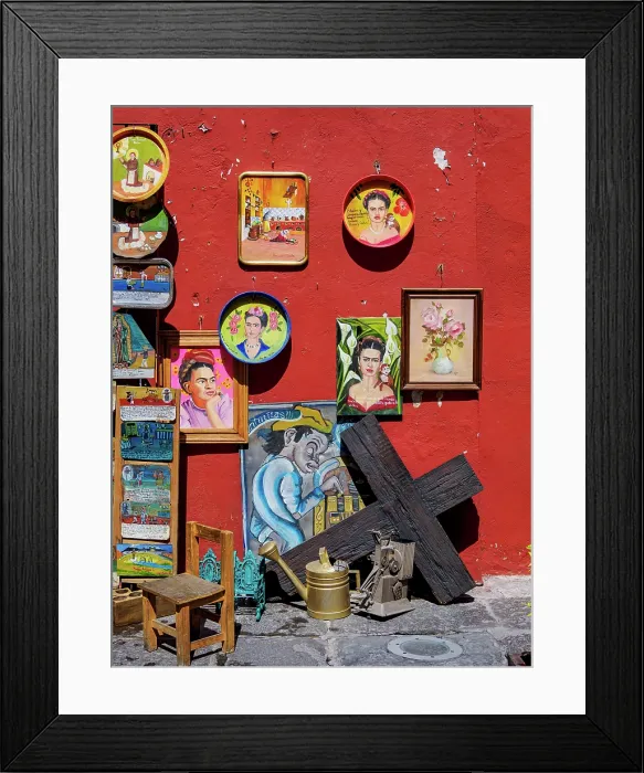 Framed Print : Bazar Los Sapos Souvenir Shop, Alley of the frogs, Los Sapos Neighbourhood, City of Puebla, Puebla State, Mexico Framed Print : Bazar Los Sapos Souvenir Shop, Alley of the frogs, Los Sapos Neighbourhood, City of Puebla, Puebla State, Mexico