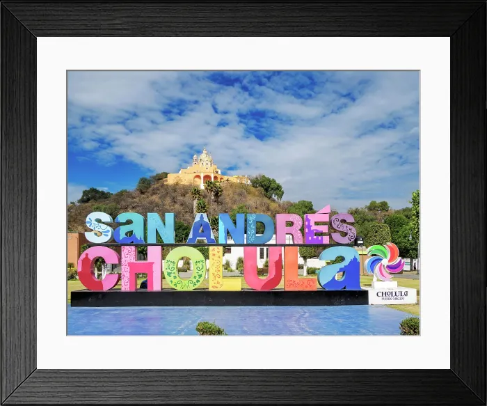Framed Print : Nuestra Senora de los Remedios Church on top of the Great Pyramid, Cholula, Puebla State, Mexico Framed Print : Nuestra Senora de los Remedios Church on top of the Great Pyramid, Cholula, Puebla State, Mexico