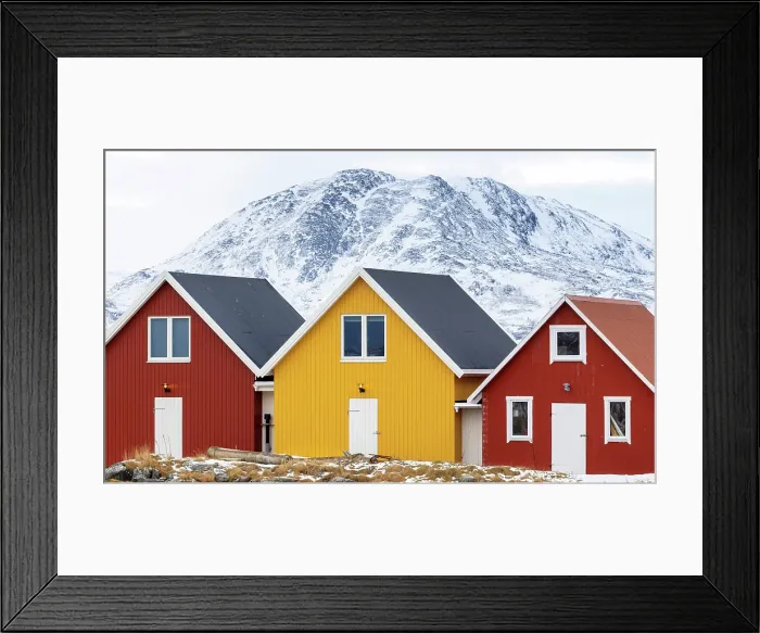 Framed Print : Modern timber fishermen's huts (rorbu), Sommeroy, near Tromso, Norway Framed Print : Modern timber fishermen's huts (rorbu), Sommeroy, near Tromso, Norway