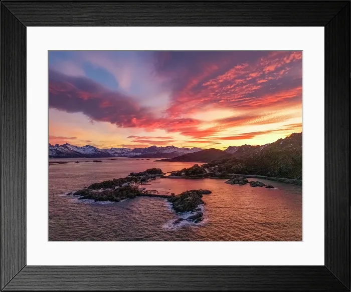 Framed Print : Sunrise over Hamn, Senja, Norway Framed Print : Sunrise over Hamn, Senja, Norway