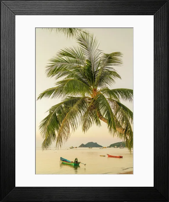 Framed Print : Sairee Beach, Koh Tao, Surat Thani Province, Thailand