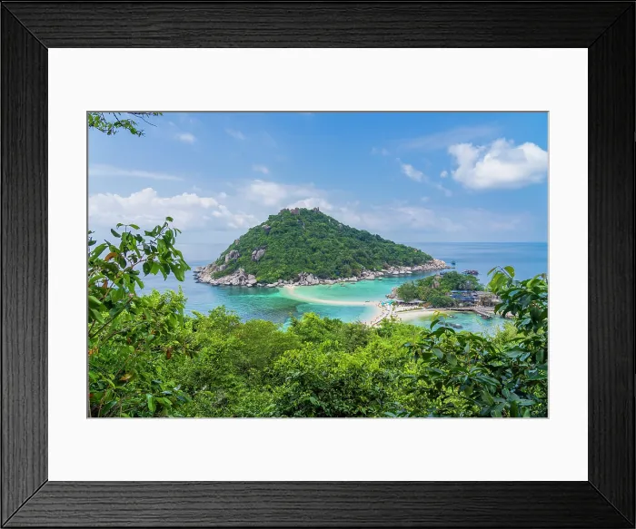 Framed Print : Nang Yuan Island, Surat Thani Province, Thailand